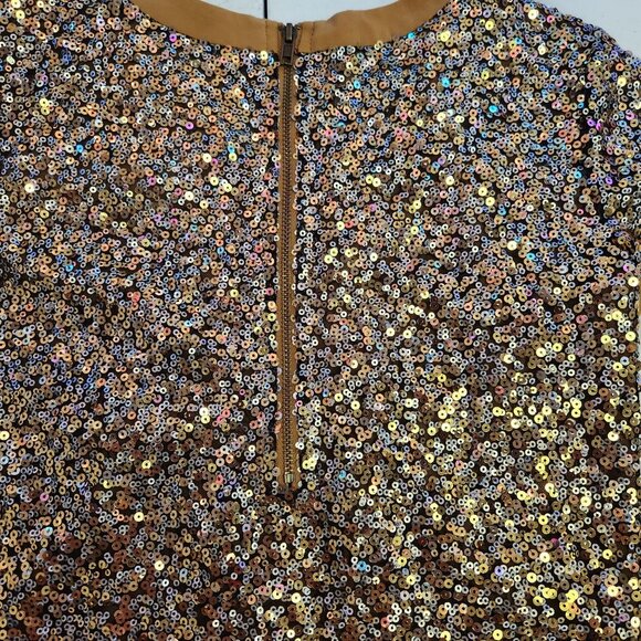 American Girl 10/12 Gold Sparkle Shimmer Short Sleeve Top 2260 - Picture 5 of 6